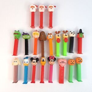 PEZ DISPENSER Disney Star Wars Garfield Holiday Figures Lot of 20